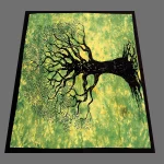 Indian Green Tree of Life Print Tapestry - Image 3