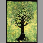 Indian Green Tree of Life Print Tapestry - Image 2