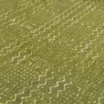 Indian Hand Block Print Green Throw - Image 4