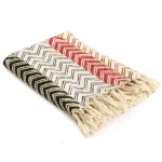 Indian Hand Block Printed Cotton Throw Blanket - Image 2