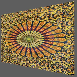 Indian Handmade Decor Wall Hanging Cotton Poster - Image 3