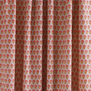 Indian Handmade Print Beige Pure Cotton Fabric - Image 3