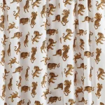 Indian Handmade Tiger Print Cotton Fabric