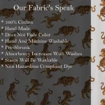Indian Handmade Tiger Print Cotton Fabric - Image 6