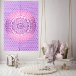Indian Ombre Mandala Tapestry Wall Hanging