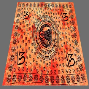 Indian Orange Buddha Wall Hanging - Image 3