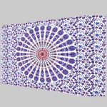 Indian Peacock Mandala Tapestry Wall Hanging - Image 2