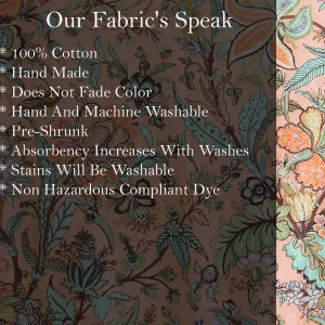 Indian Pink Floral Print Cotton Running Fabric - Image 6