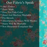 Indian Running Green Floral Print Cotton Fabric For Women - Image 6