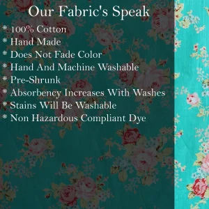Indian Running Green Floral Print Cotton Fabric For Women - Image 6