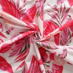 Indian Sewing Cotton Fabric Pink Flamingo Printed - Image 3