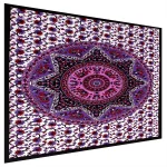 Indian Star Mandala Cotton Small Tapestry - Image 3