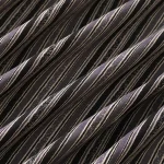 Indian Stripe Print Dress Fabric Black