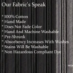 Indian Stripe Print Dress Fabric Black - Image 5