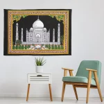 Indian Taj Mahal Cotton Handmade Wall Hanging