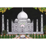 Indian Taj Mahal Cotton Handmade Wall Hanging - Image 3