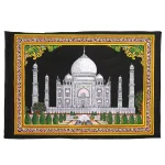 Indian Taj Mahal Cotton Handmade Wall Hanging - Image 2