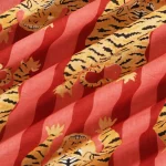 Indian Tiger Stripe Print Lightweight Cotton Fabric