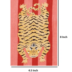 Indian Tiger Stripe Print Lightweight Cotton Fabric - Image 5