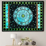 Indian Zodiac Astrology Large Wall Hanging