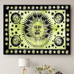 Large Sun Moon Decorative Tapestries