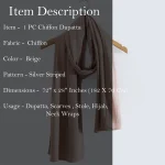 Long Soft Chiffon Scarf Women Large Stole - Image 4