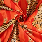 Loose Sewing Craft Cotton Fabric Tiger Printed - Image 3