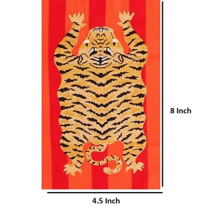 Loose Sewing Craft Cotton Fabric Tiger Printed - Image 5