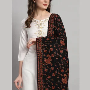 Luxury Black Pashmina Shawl Great Gifting For Mom - Image 5