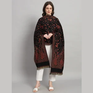 Luxury Black Pashmina Shawl Great Gifting For Mom - Image 4