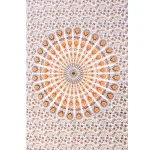 Mandala White Tapestry Table Decor 45" X 30" - Image 2