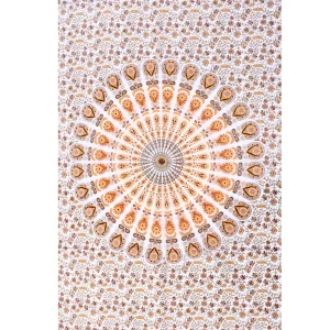 Mandala White Tapestry Table Decor 45" X 30" - Image 2