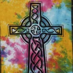 Multi Color Cross Sign Tapestry Poster - Image 3