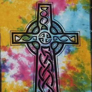 Multi Color Cross Sign Tapestry Poster - Image 3
