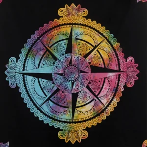 Multi Compass Mandala Cotton Tapestry - Image 3
