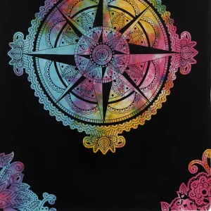 Multi Compass Mandala Cotton Tapestry - Image 5