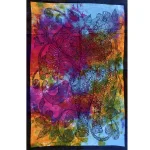 Multi Elephant Flower Tay Dye Print Wall Hanging - Image 2