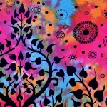 Multi Elephant Tree of Life Printed Tapestry Bed Cover - Image 4