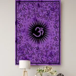 OM Meditation Indian Decor Mandala Tapestry