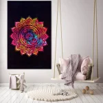 Ombre Mandala Hippie Wall Hanging Poster