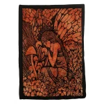 Orange Fairy Angel Bedroom Wall Hanging Poster - Image 2
