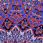 Orange Star Mandala Printed Tapestry Wall Decor - Image 4