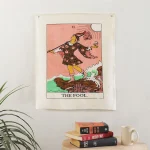 Pack of 3 Tarot Flag Tapestry The Lovers, The Chariot, The World - Image 3