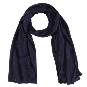 Party Wear Wrap Navy Blue Chiffon Dupatta - Image 4