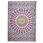 Peacock Feather Mandala Printed Tapestry