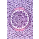 Pink Ombre Mandala Print Cotton Poster - Image 2