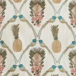 Pure Cotton Fabric Bird, Pineapple, Floral Print - Image 4