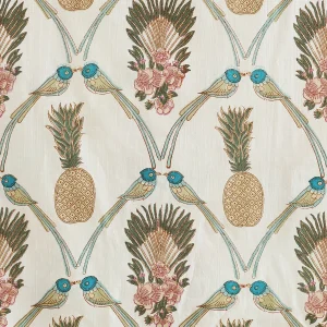 Pure Cotton Fabric Bird, Pineapple, Floral Print - Image 4