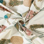 Pure Cotton Fabric Bird, Pineapple, Floral Print - Image 3