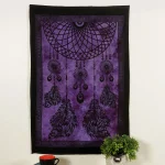 Purple Dream Catcher Print Wall Hanging